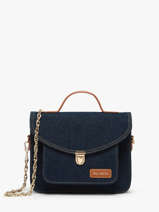 Cross Body Tas Denim Brut Paul marius Blauw denim brut GEOR2DEB